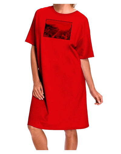 Colorado Sunset Watercolor Adult Wear Around Night Shirt and Dress-Night Shirt-TooLoud-Red-One-Size-Fits-Most-Davson Sales