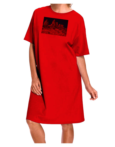 Crags in Colorado Adult Wear Around Night Shirt and Dress by TooLoud-Night Shirt-TooLoud-Red-One-Size-Davson Sales