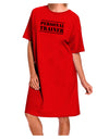 Personal Trainer Military Text  Adult Night Shirt Dress Red One Size T