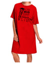 I Like Big Stacks -of books- Adult Wear Around Night Shirt and Dress-Night Shirt-TooLoud-Red-One-Size-Fits-Most-Davson Sales