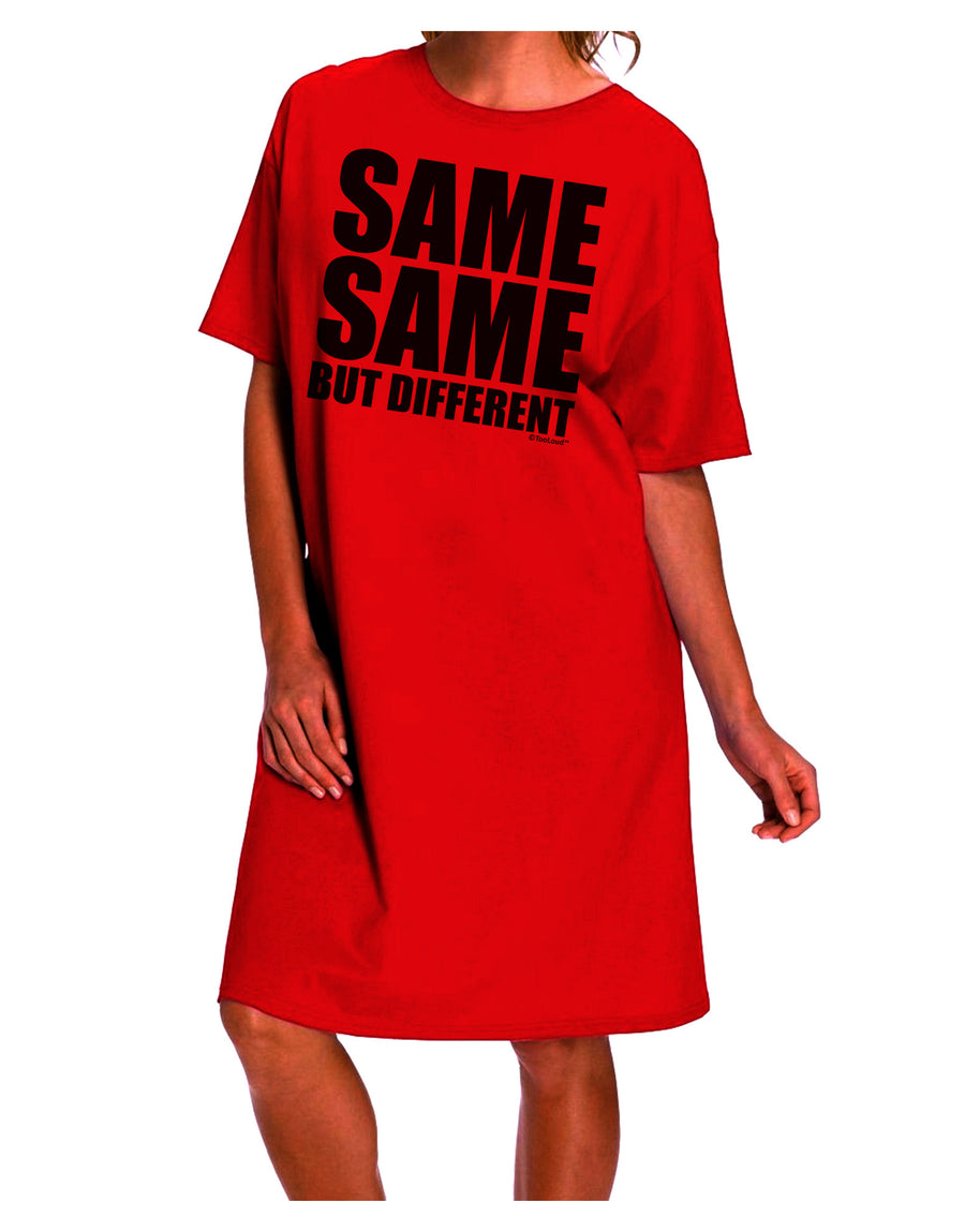 Same Same But Different Adult Wear Around Night Shirt and Dress-Night Shirt-TooLoud-Red-One-Size-Davson Sales