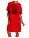 I Want to Believe - UFO Adult Wear Around Night Shirt and Dress by TooLoud-Night Shirt-TooLoud-Red-One-Size-Davson Sales