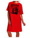 UFO Sighting - Extraterrestrial Adult Wear Around Night Shirt and Dress by TooLoud-Night Shirt-TooLoud-Red-One-Size-Davson Sales