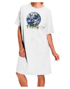 Planet Earth Text 2.25" Round Pin Button