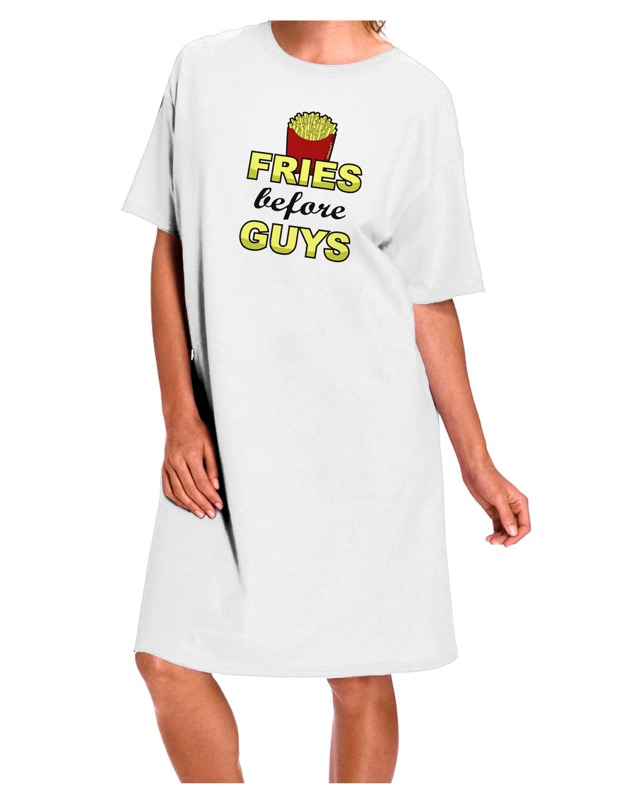 TooLoud White Adult Night Shirt Dress - One Size: Prioritizing Comfort and Style-Night Shirt-TooLoud-White-One-Size-Davson Sales