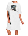 Elevate Your Style with the Exquisite TooLoud White Wolf Face Adult Night Shirt Dress in White - One Size-Night Shirt-TooLoud-White-OSFM-Davson Sales