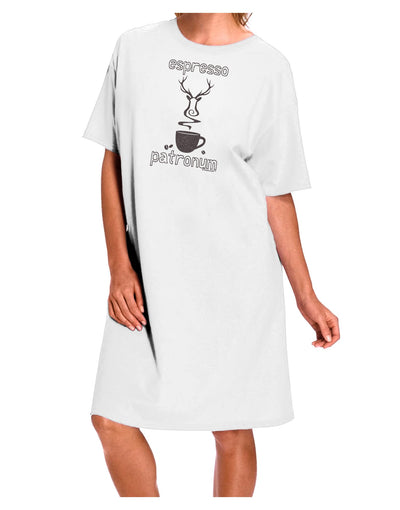 Espresso Patronum Adult Wear Around Night Shirt and Dress-Night Shirt-TooLoud-White-One-Size-Fits-Most-Davson Sales