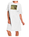 TooLoud presents the exquisite Standing Llamas Adult Night Shirt Dress in White - One Size-Night Shirt-TooLoud-White-One-Size-Davson Sales