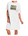 Elegant and Comfortable Adult Night Shirt Dress in White - One Size-Night Shirt-TooLoud-White-One-Size-Davson Sales