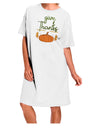 Express Gratitude with our Adult Night Shirt Dress in White - One Size-Night Shirt-TooLoud-Davson Sales