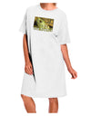 Stylish and Versatile Adult Night Shirt Dress in White - One Size, featuring Menacing Turtle Design-Night Shirt-TooLoud-White-OSFM-Davson Sales