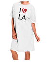 Los Angeles Adult Night Shirt Dress - White - One Size: A Chic and Comfortable Addition to Your Wardrobe-Night Shirt-TooLoud-White-One-Size-Davson Sales