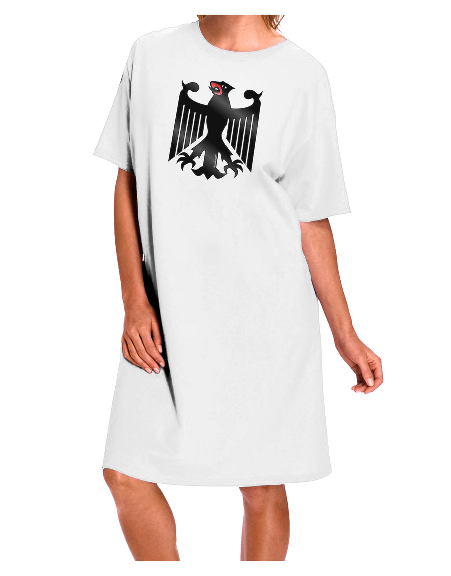 Bundeswehr Logo Adult Night Shirt Dress in White - One Size-Night Shirt-TooLoud-White-OSFM-Davson Sales