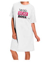 Elegant and Versatile White Adult Night Shirt Dress - Perfect for the Modern Woman-Night Shirt-TooLoud-White-One-Size-Davson Sales