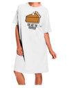 PUMPKIN Adult Night Shirt Dress in White - One Size-Night Shirt-TooLoud-Davson Sales
