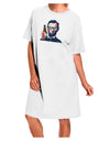 Abraham Drinkoln White Adult Night Shirt Dress - Versatile and Comfortable-Night Shirt-TooLoud-White-OSFM-Davson Sales