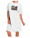 TooLoud presents the Roosevelt Adult Night Shirt Dress in White - One Size, instilling confidence in your style.-Night Shirt-TooLoud-White-One-Size-Davson Sales