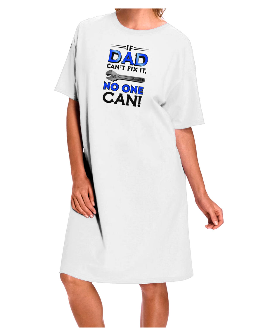 Adult Night Shirt Dress - White - One Size: The Perfect Solution for When Dad Can't Fix It-Night Shirt-TooLoud-White-OSFM-Davson Sales