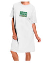 TooLoud White Drink Mode On Adult Night Shirt Dress - One Size: Elevate Your Style with this Chic Ecommerce Collection-Night Shirt-TooLoud-White-One-Size-Davson Sales