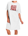 Irresistible Adult Night Shirt Dress in White - One Size: A Must-Have Addition to Your Wardrobe-Night Shirt-TooLoud-White-One-Size-Davson Sales