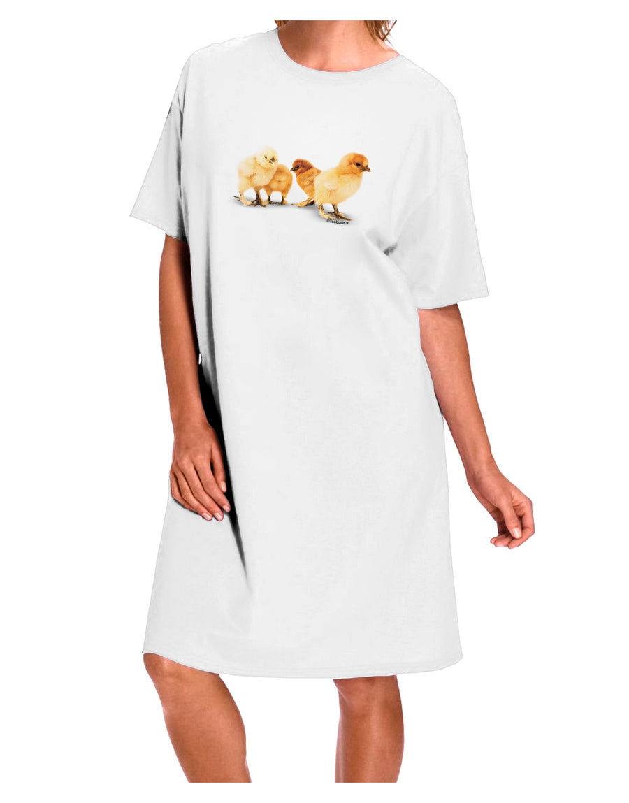 Stylish and Comfortable Adult Night Shirt Dress in White - One Size-Night Shirt-TooLoud-White-OSFM-Davson Sales