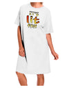 Stylish and Versatile White Adult Night Shirt Dress - One Size-Night Shirt-TooLoud-White-OSFM-Davson Sales