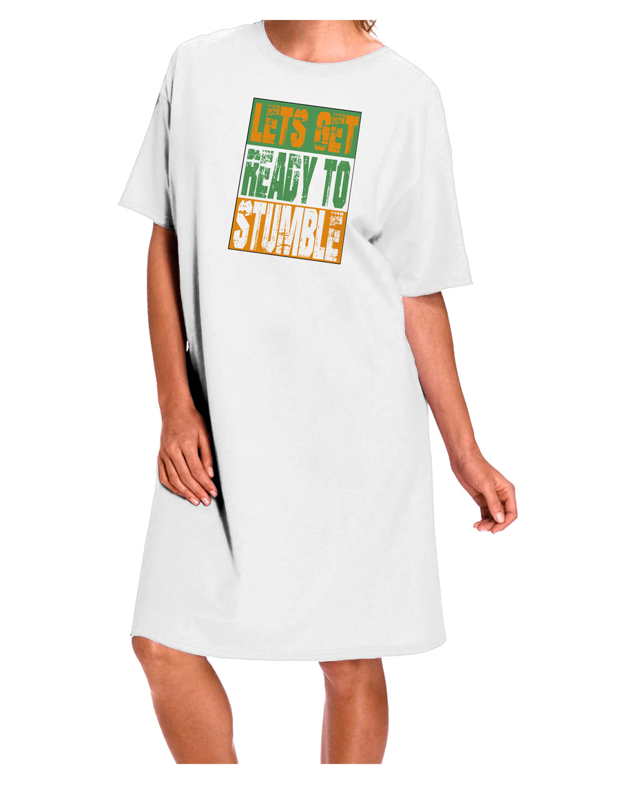 TooLoud White Adult Night Shirt Dress - One Size: The Perfect Addition to Your Ecommerce Collection-Night Shirt-TooLoud-White-One-Size-Davson Sales