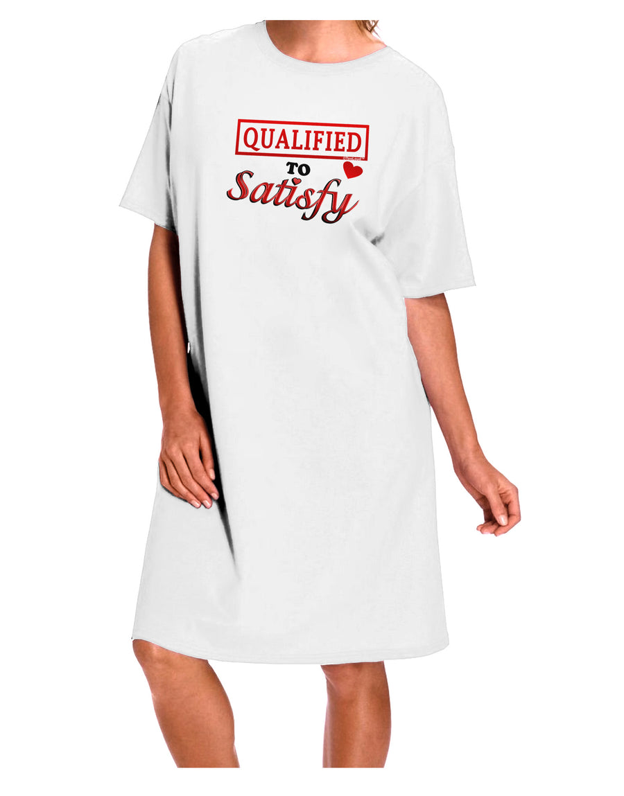 Premium Adult Night Shirt Dress - White - One Size, Designed for Ultimate Satisfaction-Night Shirt-TooLoud-White-One-Size-Davson Sales