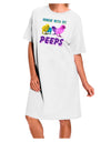 Hangin With My Peeps Adult Wear Around Night Shirt and Dress-Night Shirt-TooLoud-White-One-Size-Fits-Most-Davson Sales