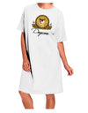 Doge Coins Adult Night Shirt Dress - White, One Size-Night Shirt-TooLoud-Davson Sales