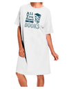 Essential Adult Night Shirt Dress in White - One Size, Perfect for Book Lovers-Night Shirt-TooLoud-White-OSFM-Davson Sales