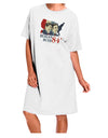 Stylish and Comfortable Adult Night Shirt Dress in White - Perfect for Reagan Bush 84 Enthusiasts of All Sizes-Night Shirt-TooLoud-Davson Sales