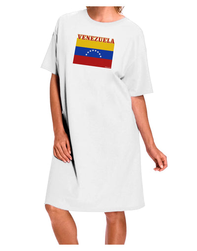 Venezuela Flag Adult Wear Around Night Shirt and Dress-Night Shirt-TooLoud-White-One-Size-Fits-Most-Davson Sales