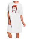 The Zig Adult White Night Shirt-Night Shirt-TooLoud-White-One-Size-Fits-Most-Davson Sales