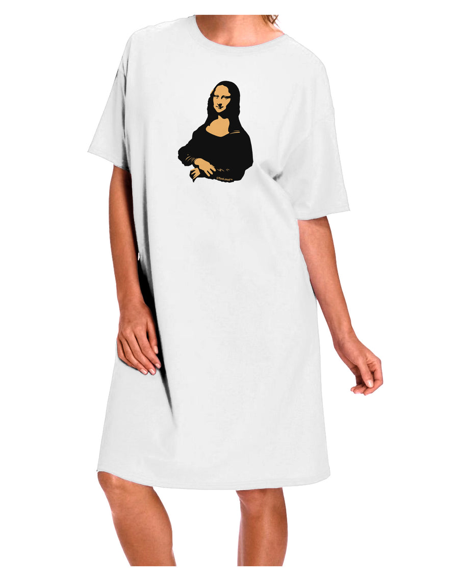 Mona Cutout Adult Night Shirt Dress in White - Available in One Size-Night Shirt-TooLoud-White-One-Size-Davson Sales