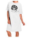 The Future Is Female Adult Night Shirt Dress in White - One Size by TooLoud-Night Shirt-TooLoud-Davson Sales