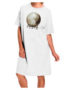 Planet Pluto Text Adult Wear Around Night Shirt and Dress-Night Shirt-TooLoud-White-One-Size-Fits-Most-Davson Sales