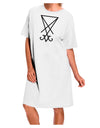 Sigil of Lucifer - Seal of Satan Adult Wear Around Night Shirt and Dress-Night Shirt-TooLoud-White-One-Size-Fits-Most-Davson Sales