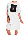 Elegant White One Size Scary Black Bear Adult Night Shirt Dress-Night Shirt-TooLoud-White-One-Size-Davson Sales