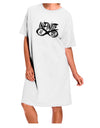TooLoud Infinite Lists Adult Night Shirt Dress in White - One Size-Night Shirt-TooLoud-White-OSFM-Davson Sales
