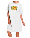 White Bee Cactus Adult Night Shirt Dress - One Size-Night Shirt-TooLoud-White-OSFM-Davson Sales