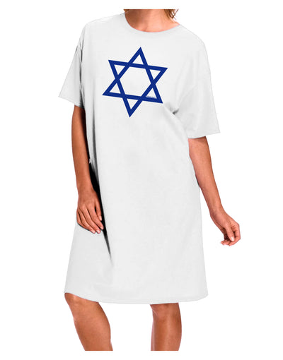 Jewish Star of David Plus Size Dark Apron by TooLoud-Bib Apron-TooLoud-White-OSFM-Davson Sales