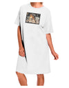 Elegant White Adult Night Shirt Dress - One Size-Night Shirt-TooLoud-White-OSFM-Davson Sales