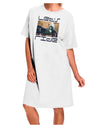 Elevate Your Style with the Sidecar Motorcycle Adult Night Shirt Dress in White - One Size-Night Shirt-TooLoud-White-OSFM-Davson Sales