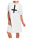 Inverted Cross Adult Wear Around Night Shirt and Dress-Night Shirt-TooLoud-White-One-Size-Fits-Most-Davson Sales