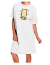 Elevate Your Style with the Exquisite Build A Door Adult Night Shirt Dress in White - One Size-Night Shirt-TooLoud-White-One-Size-Davson Sales