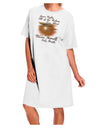 The Lunar Serenade Adult Night Shirt Dress - White - One Size-Night Shirt-TooLoud-White-OSFM-Davson Sales