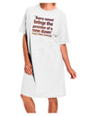 Emerson Sunset Quote Night Shirt Dress for Adults - White - One Size-Night Shirt-TooLoud-Davson Sales