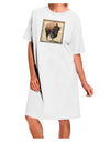Premium White Bison Adult Night Shirt Dress - One Size-Night Shirt-TooLoud-White-OSFM-Davson Sales