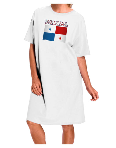 Panama Flag Adult Wear Around Night Shirt and Dress-Night Shirt-TooLoud-White-One-Size-Fits-Most-Davson Sales